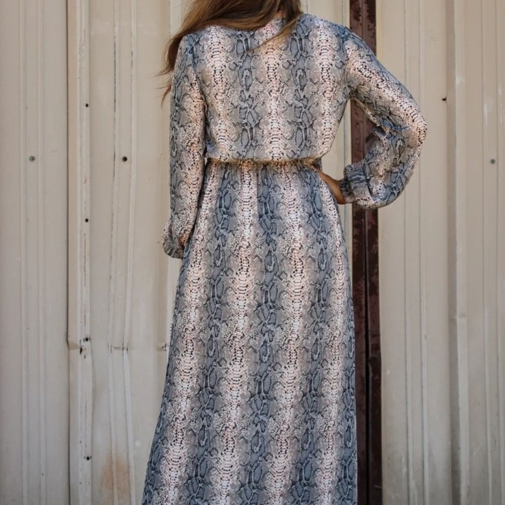 5 For $25 Buddy Love Snake Print Maxi Dress - Picture 2 of 7